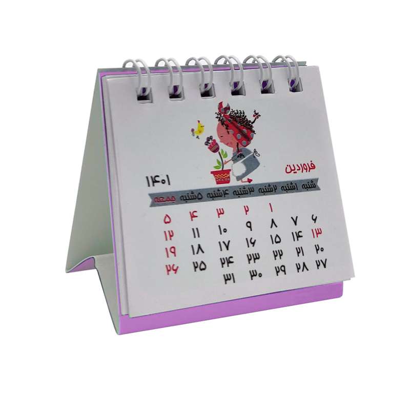 تقویم رومیزی سال 1401 مدل گلفروش