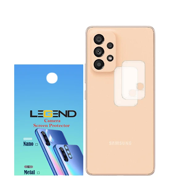 محافظ لنز دوربین نانو گلس مدل LEGEND مناسب برای گوشی موبایل سامسونگ Galaxy A53 5G بسته 2 عددی