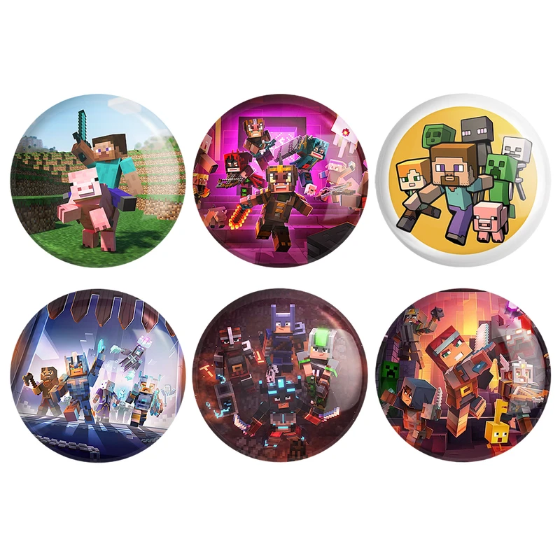 مگنت خندالو طرح بازی ماینکرافت Minecraft کد 1440B مجموعه 6 عددی