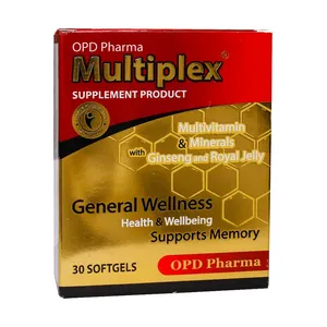 کپسول ژلاتینی مولتی پلکس او پی دی فارما بسته 30 عددی