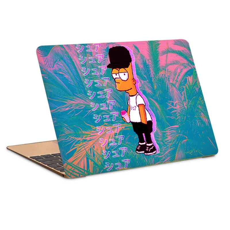 استیکر لپ تاپ طرح bart simpsonکد c-58مناسب برای لپ تاپ 15.6 اینچ