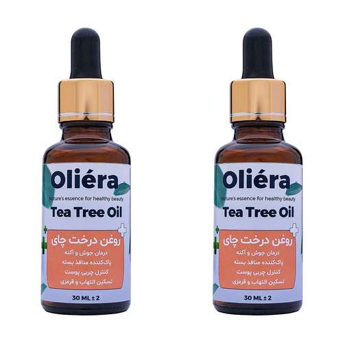 روغن درخت چای اُلیئرا مدل A حجم 60 میلی لیتر بسته 2 عددی