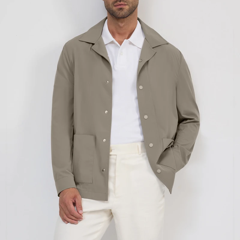 پیراهن آستین بلند یقه برگردان مردانه کروم مدل  2513904