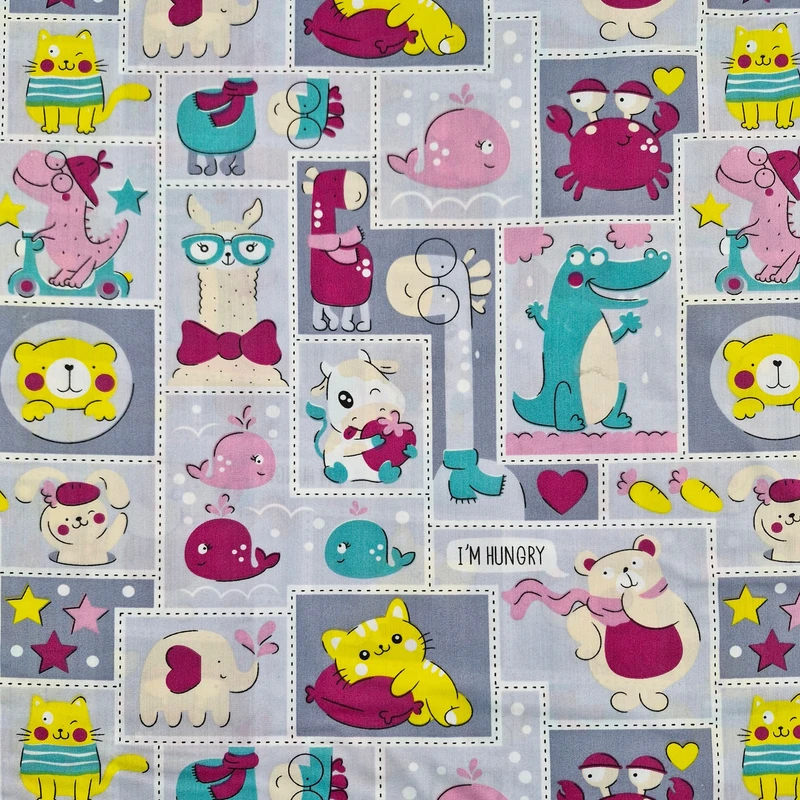 پارچه ملحفه عرض 1.45 متر مدل گاردن کد 110 رنگ طوسی