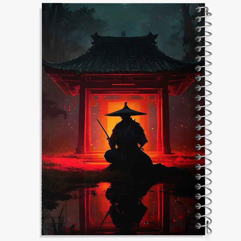 دفتر نت موسیقی 50 برگ خندالو مدل مرد سامورایی کد F2904