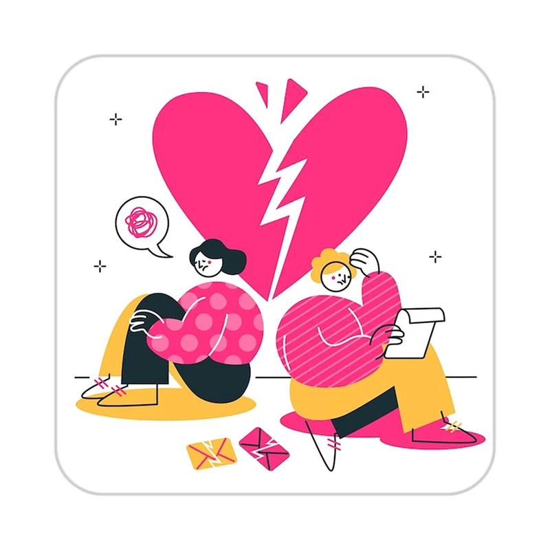 زیر لیوانی کاکتی طرح عاشقانه مدل mp36605