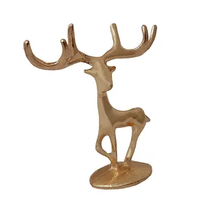دکوری برنجی مدل گوزن ایستاده کد LK-800