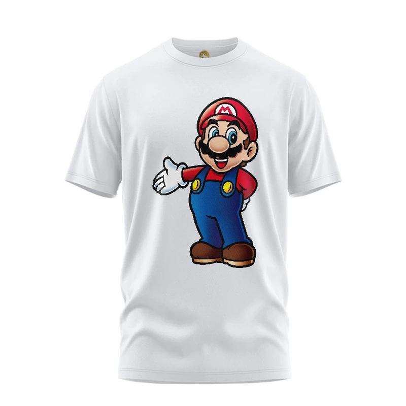 تی شرت آستین کوتاه زنانه هومرو مدل TW471 طرح ماریو