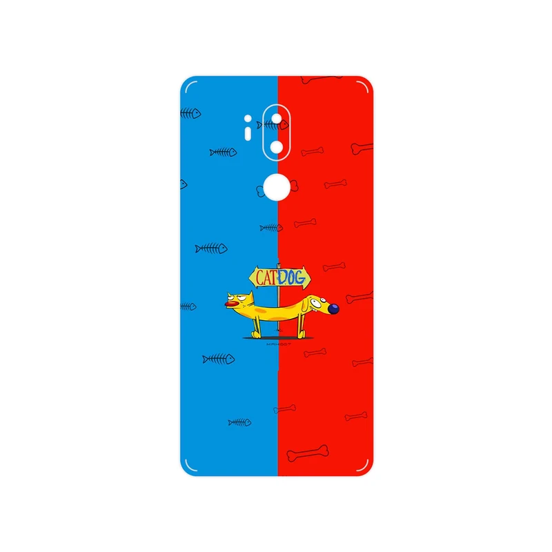 برچسب پوششی ماهوت مدل CatDog مناسب برای گوشی موبایل ال جی G7 PLUS THINQ