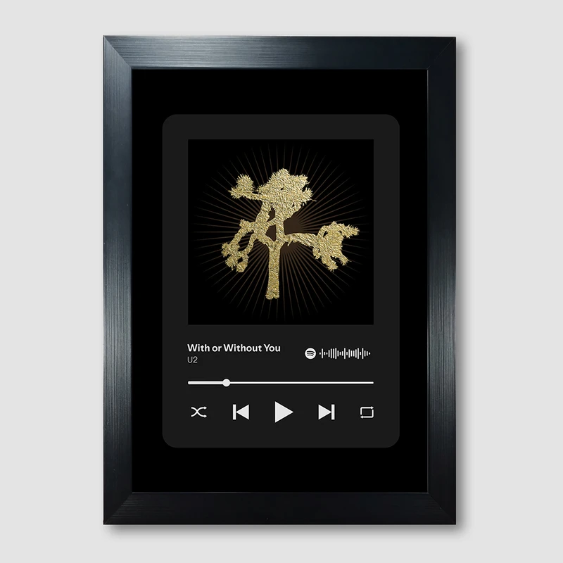 تابلو مدل موزیکال طرح With or Without You by U2