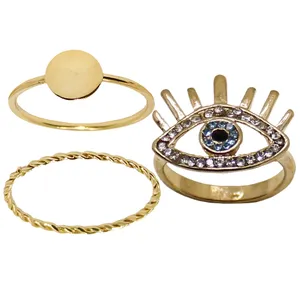 بند انگشتی زنانه کد RKH_1140 مجموعه 3 عددی