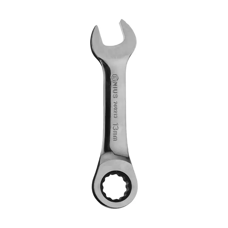 آچار یکسر تخت یکسر رینگی جغجغه ای جنیوس تولز مدل 760213 سایز 13 میلی متر