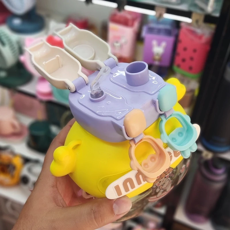 عکس شماره 6 : قمقمه کودک مدل دوکاره اکرولیک کد bobo216 ظرفیت 1.2 لیتر