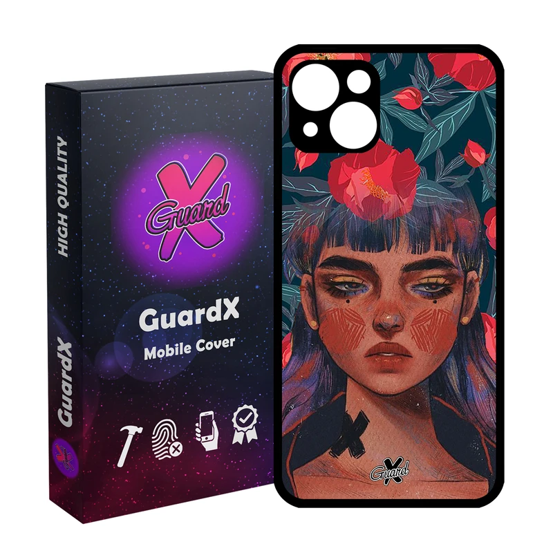 کاور گارد ایکس طرح Girl مدل Glass10334 مناسب برای گوشی موبایل اپل iPhone 13