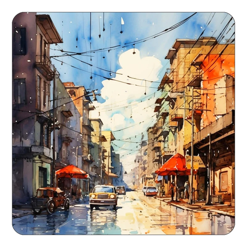 مگنت کاکتی طرح نقاشی رنگ روغن مدل mp71873