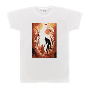 تی شرت آستین کوتاه بچگانه پرمانه طرح شنل قرمزی کد pmt.6268