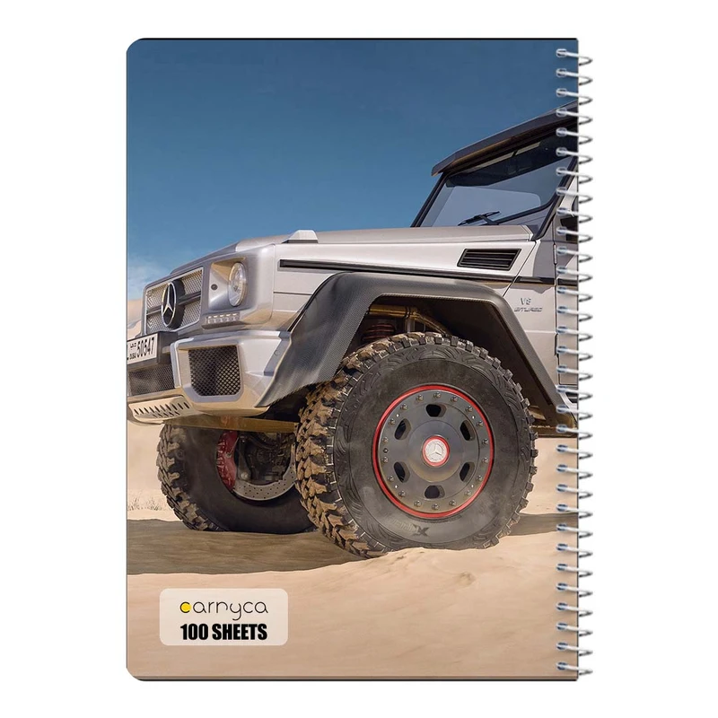 دفتر مشق 100 برگ سیمی کارنیکا طرح مرسدس‑ا ام جی G۶۳ Mercedes‑AMG G63 کد 62024