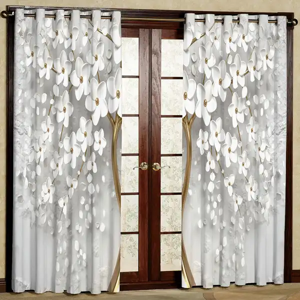 پرده پانچی مدل مخمل کد 5946 سایز 280x140 سانتی متر