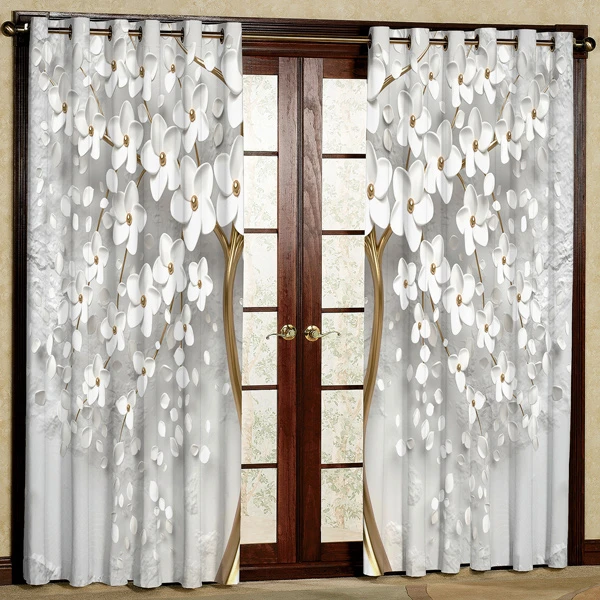 پرده مدل چاپی هازان پانچی کد 589 سایز 200x140 سانتی متر