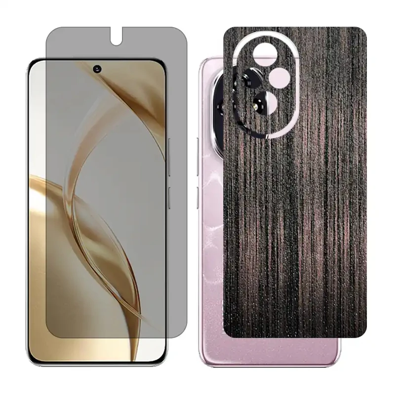 محافظ صفحه نمایش حریم شخصی گلس مدل Together مناسب برای گوشی موبایل آنر 200 / Honor 200 به همراه برچسب پوششی پشت گوشی