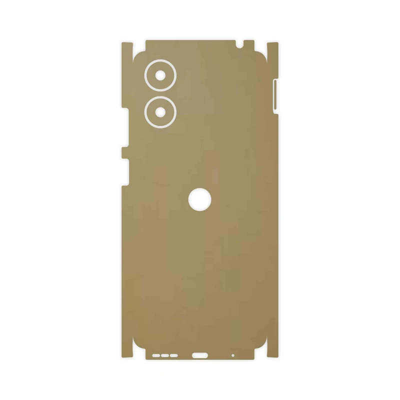 برچسب پوششی ماهوت مدل Matte-Gold-FullSkin مناسب برای گوشی موبایل موتورولا Moto G04