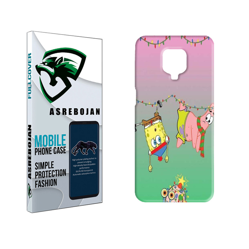 کاور عصر بوژان مدل باب اسفنجی کد 0159 مناسب برای گوشی موبایل شیائومی note 9 pro