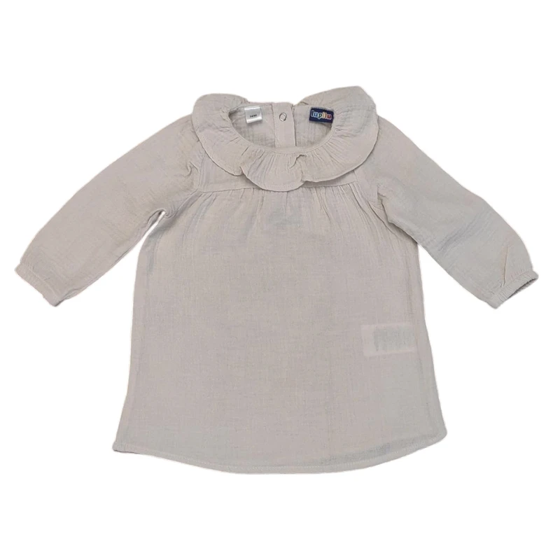 پیراهن آستین سه ربع یقه ب ب دخترانه لوپیلو مدل A0