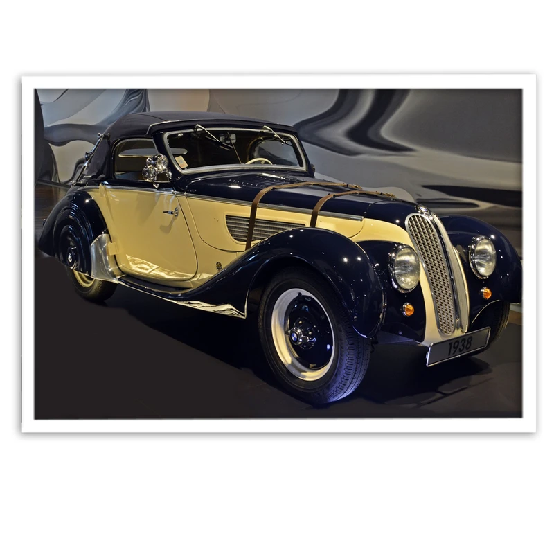 تابلو بکلیت طرح ماشین BMW CLASSIC مدل W-4760