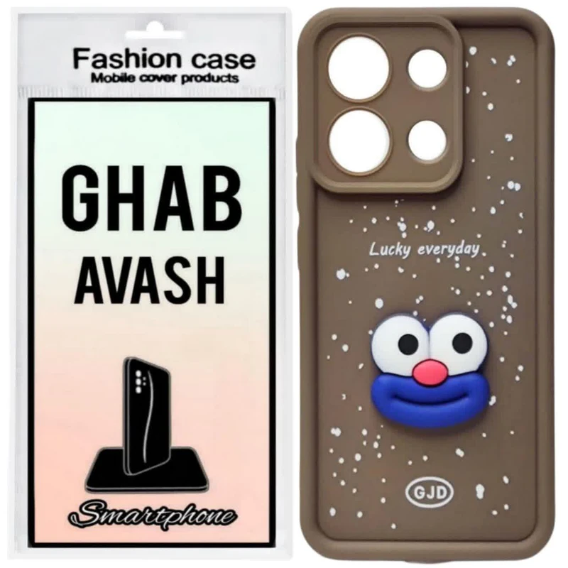 کاور قاب آوش طرح سولید فانتزی عروسکی مدل 02 مناسب برای گوشی موبایل شیائومی REDMI NOTE13 PRO 4G