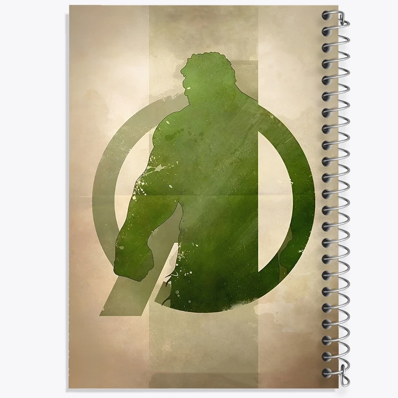 دفتر شطرنجی 50 برگ خندالو طرح هالک مارول (Marvel) کد F7467