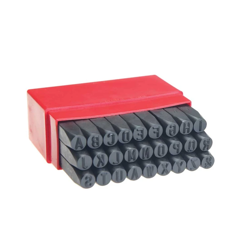 سنبه حروف ایران پتک کد LK 2811 سایز 6 میلی متر مجموعه 27 عددی