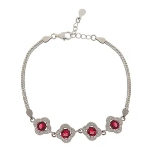 دستبند نقره زنانه مدل عقیق کد RK-4