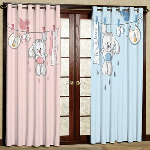 پرده مدل خرگوش مخمل پانچی کد 990a سایز 140x280 سانتی متر