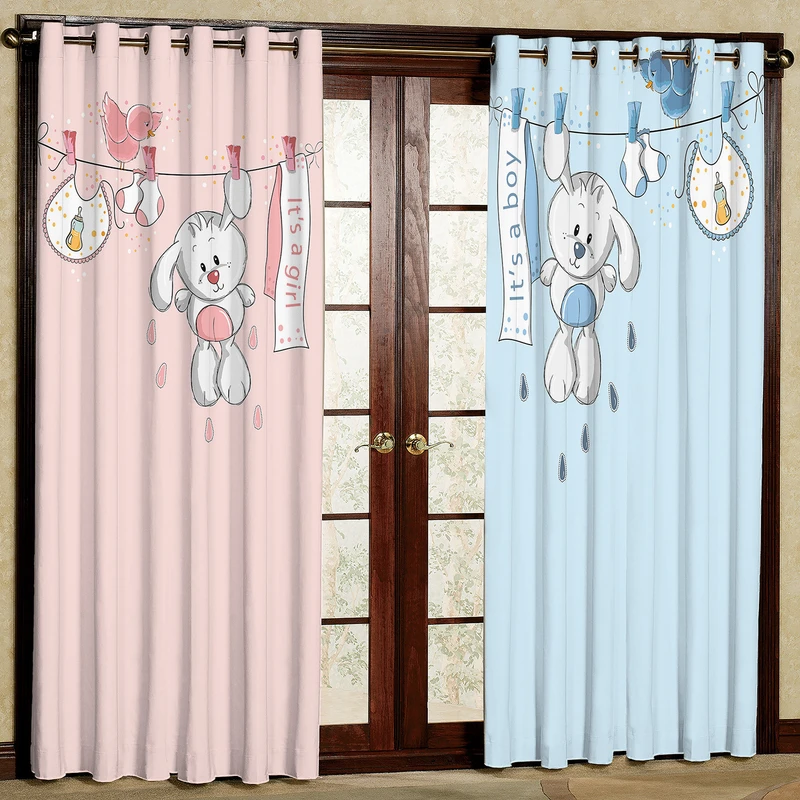 پرده مدل خرگوش مخمل پانچی کد 990a سایز 140x280 سانتی متر