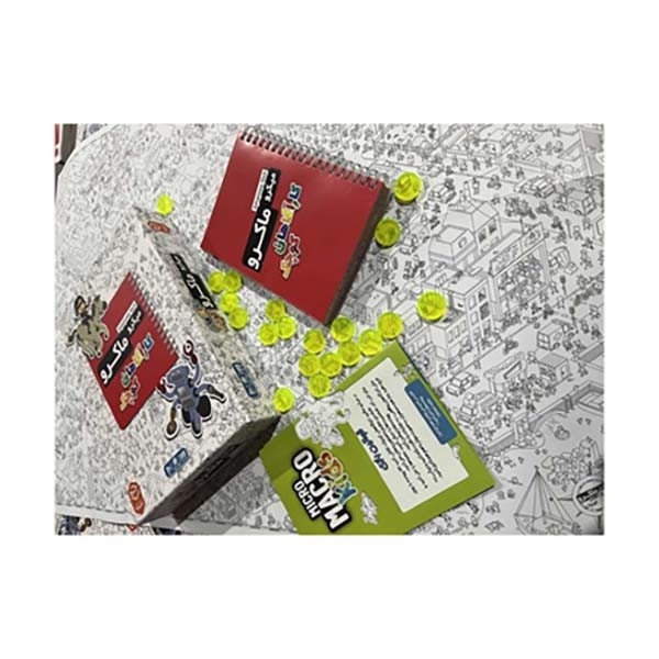 بازی فکری معمایی میکرو ماکرو مدل کاراگاهان کوچک، مناسب 1 تا 4 بازیکن، درجه سختی متوسط، حل 22 پرونده معمایی، تولید ایران و سبک با ابعاد 17×17×5 سانتی‌متر