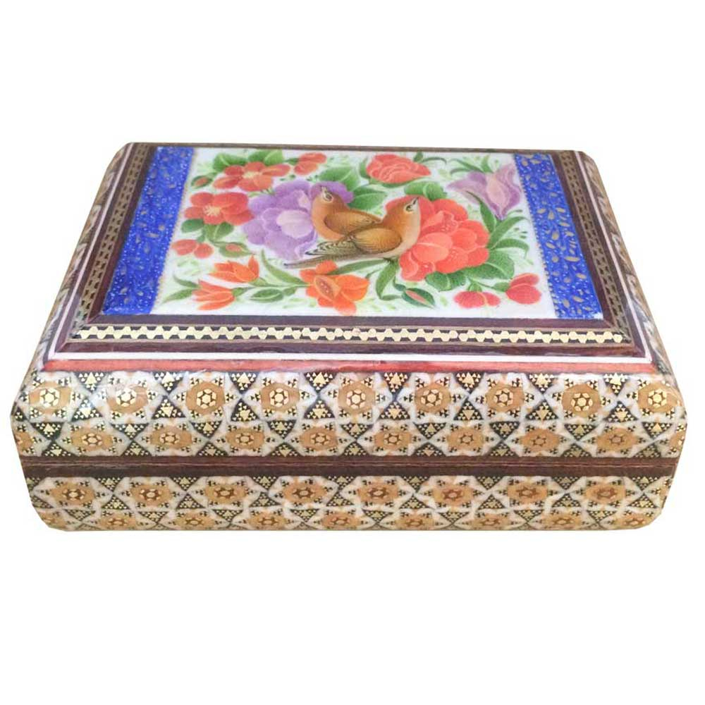  جعبه جواهرات خاتم کاری کد B 252