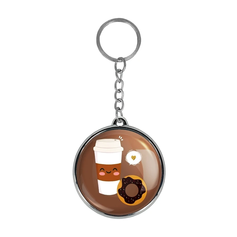 جاکلیدی خندالو طرح کافی شاپ قهوه مدل دوطرفه کد 2754127542