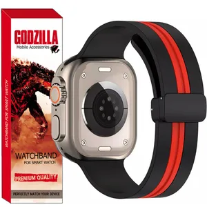 بند گودزیلا مدل Magnetic 2Color مناسب برای ساعت هوشمند ورنا W45 MAX / W49 ULTRA / T45 PRO / S8 ULTRA