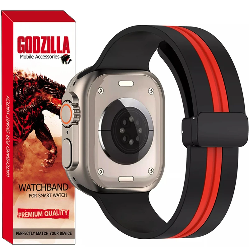 بند گودزیلا مدل Magnetic 2Color مناسب برای ساعت هوشمند اسمارت واچ T1000 Ultra