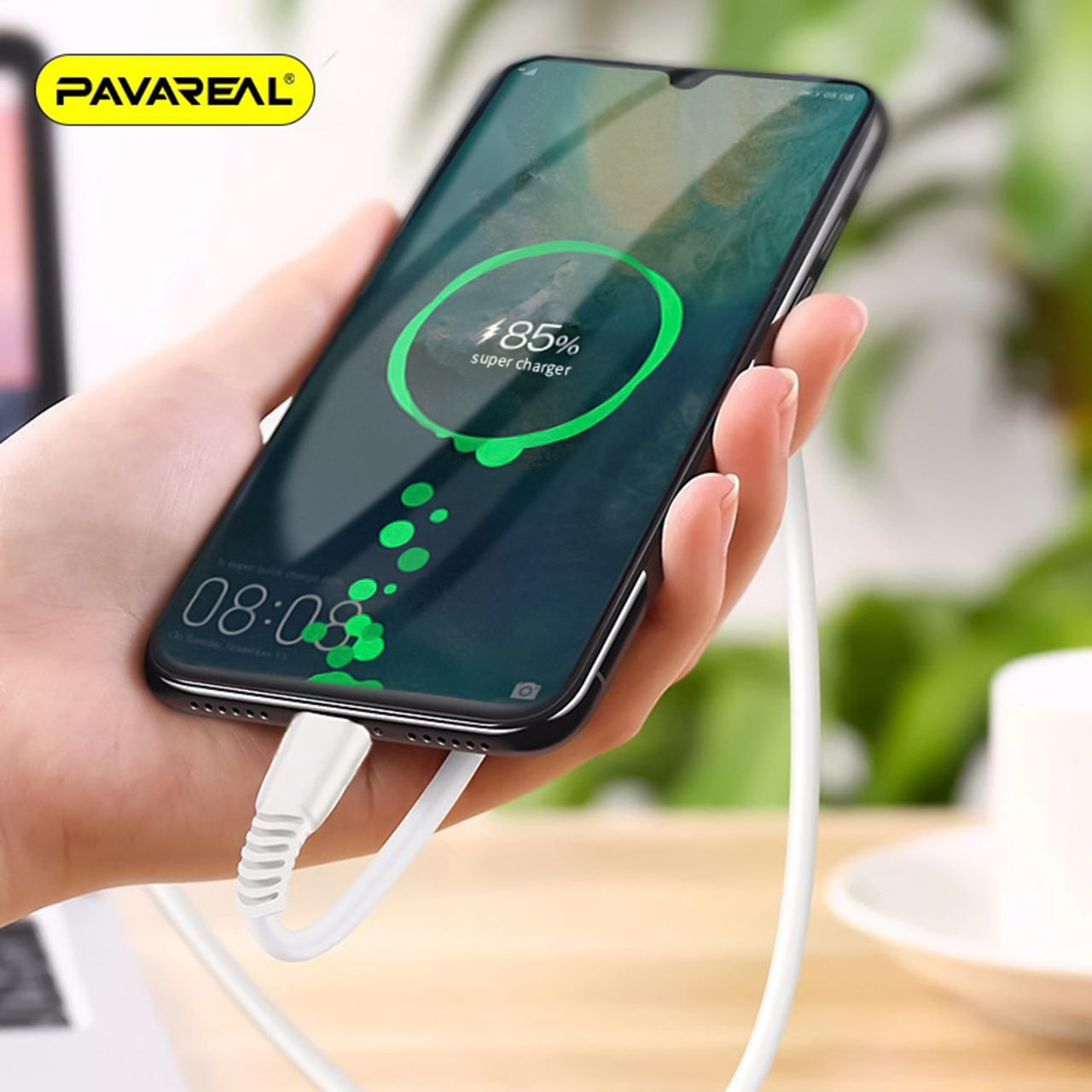 کابل تبدیل USB به لایتنینگ پاواریال مدل PA-DC97 طول 1 متر