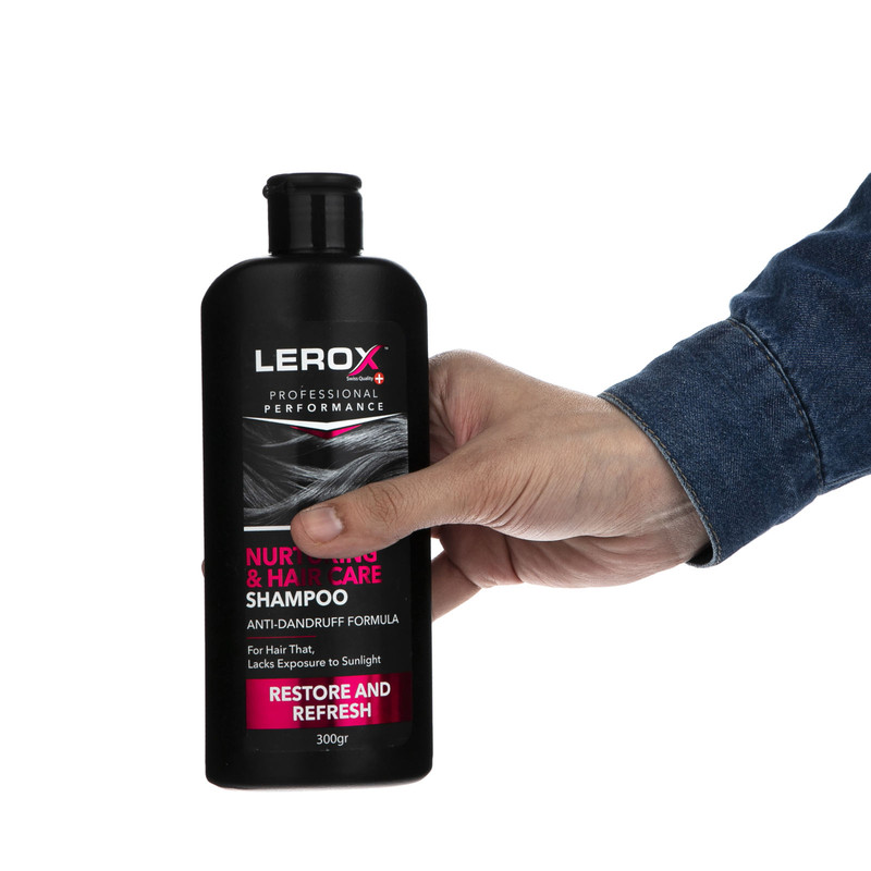 شامپو مو لروکس مدل Nurturing Hair Care حجم 300 میلی لیتر مجموعه 2 عددی