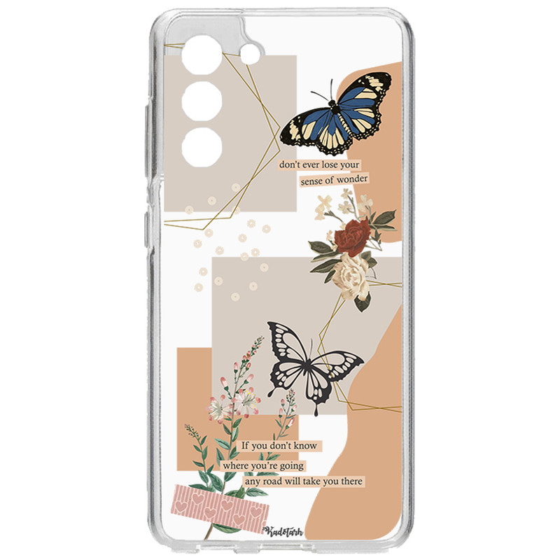 کاور طرح Butterfly مناسب برای گوشی موبایل سامسونگ Galaxy S21 FE