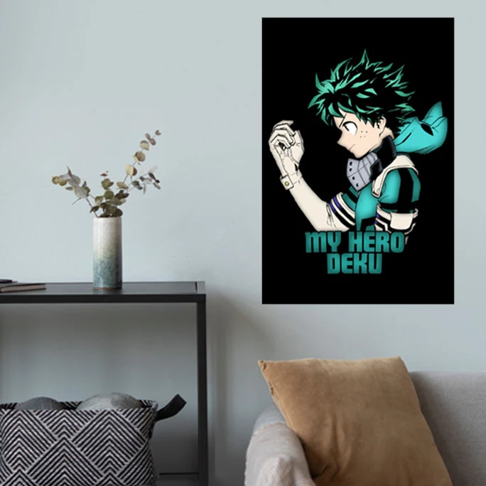 پوستر گوفی مدل دکو ایزوکو میدوریا انیمه مای هیرو آکادمی طرح Deku Izuku Midoria My hero Academia کد BLK65