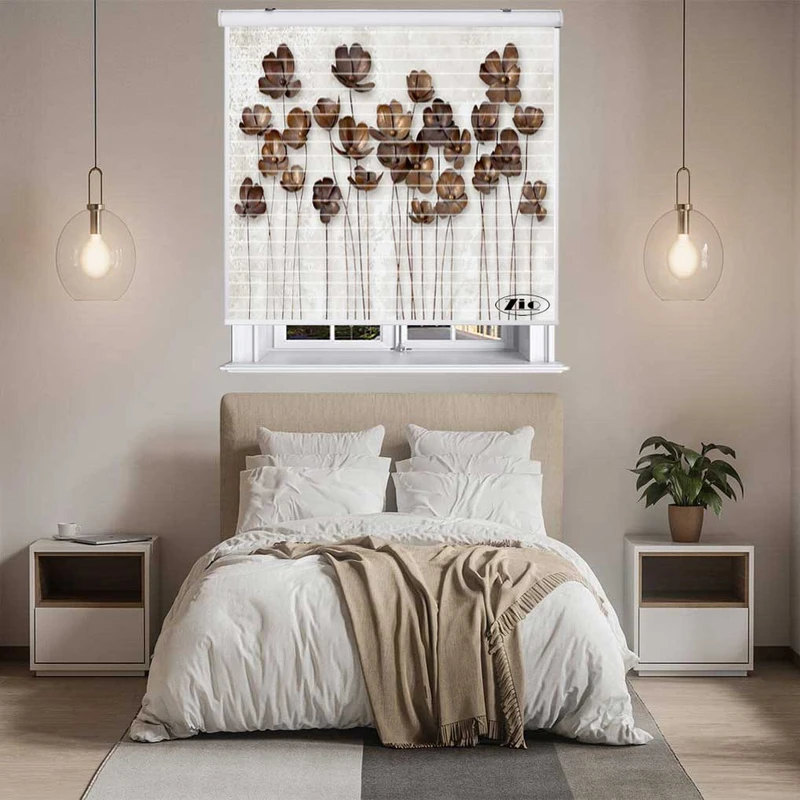 پرده زبرا زیو مدل 3D1126 سایز 150x150 سانتی متر