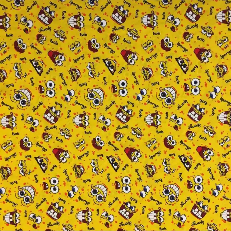 پارچه ملحفه طرح باب اسفنجی کد AS167