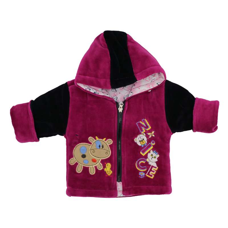 کاپشن نوزادی مدل NICE رنگ بنفش