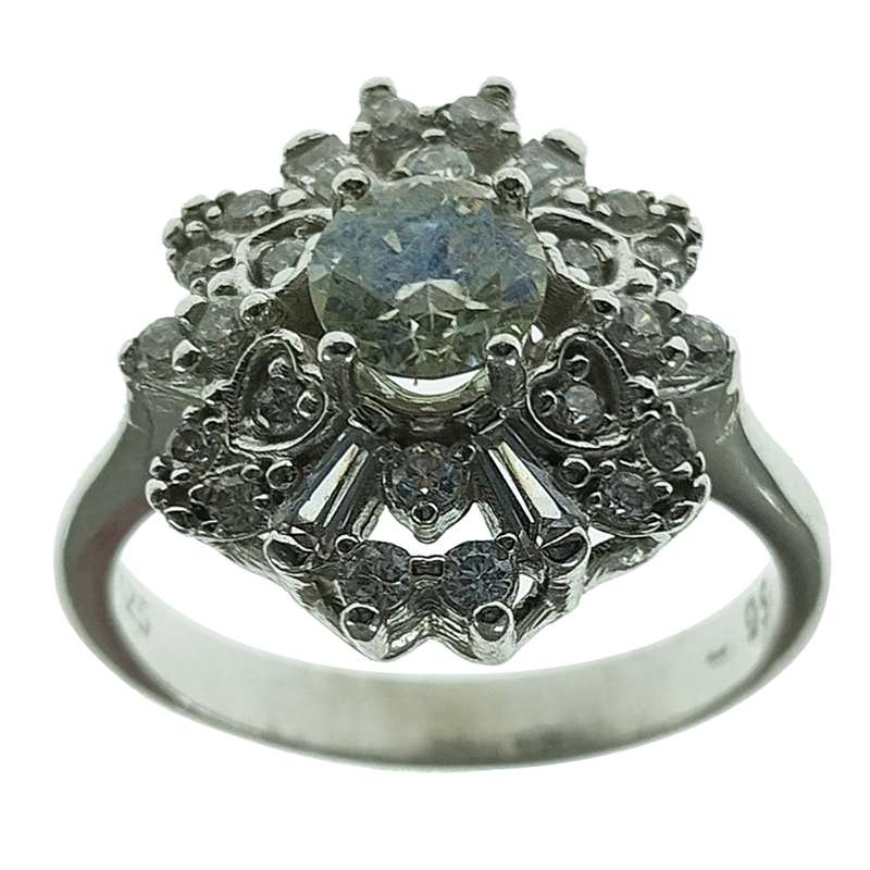 انگشتر نقره زنانه سلین کالا مدل برلیان کد 163