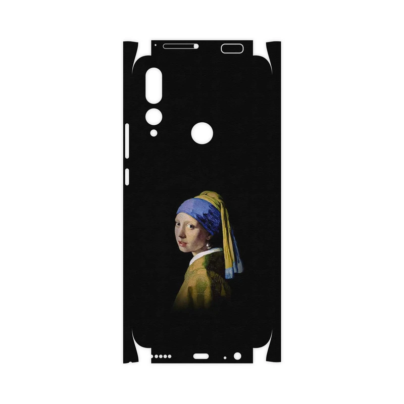 برچسب پوششی ماهوت مدل Girl with a Pearl Earring of Vermeer-FullSkin مناسب برای گوشی موبایل هوآوی Y9 Prime 2019