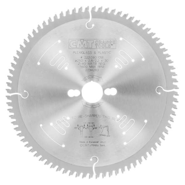 تیغه اره دیسکی سی ام تی مدل 222.080.10M