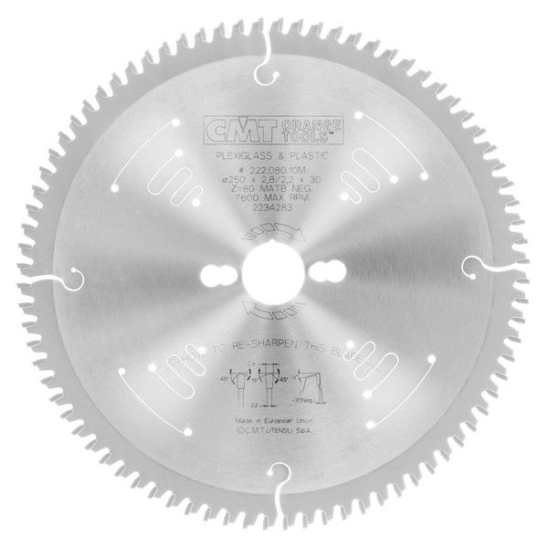 تیغه اره دیسکی سی ام تی مدل 222.080.10M